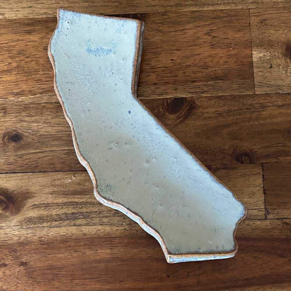 NWOT State of California stoneware spoon rest